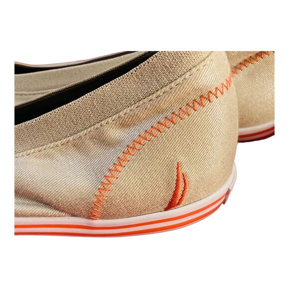 Nautica NWOT Tan Metallic Slip Ons Style Size 8.5 - Picture 2 of 10